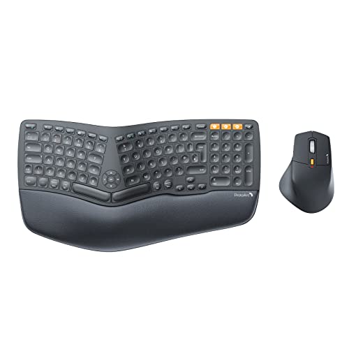Ergonomic Wireless Keyboard Mouse, ProtoArc EKM01...