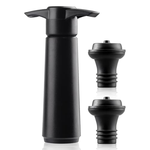 Wine Saver Vacuum Pump with 2 Stoppers Wine Preserver Pump Reusable Bottle Sealer Bottle Stoppers Keeps Fresh Longer Manual Air Remover for Sparkling Beer Champagne Stoppers Accessories