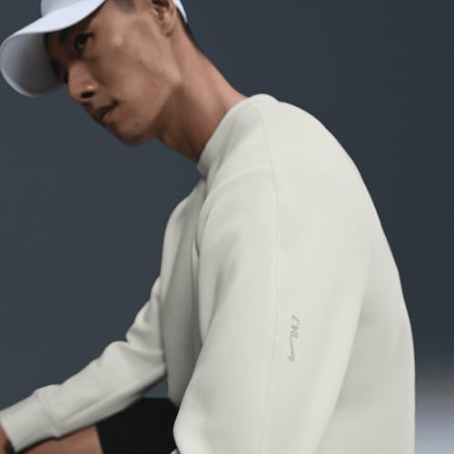 Nike 24.7 ImpossiblySoft Men's Dri-FIT Crew (HQ6964-133, Sail/Light Bone)3