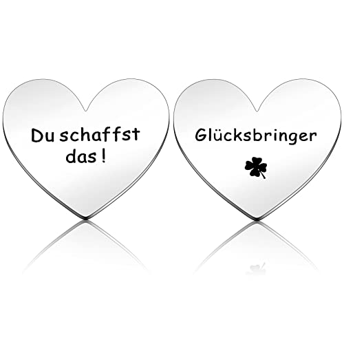 Photect Lustig Herz Handschmeichler Du Schaffst Das Herz Figur Ornament mit Beutel Glücksbringer Geschenk für Liebespaar Freund Familie Student Kranke Geschenkideen für Abitur Prüfung Ruhestand Cover