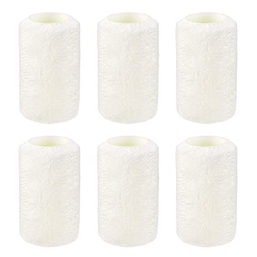 Uxcell Paint Roller Cover 4 Inch X 3/8" Nap Mini High Elasticity Fiber Brush For Household Wall Painting Treatment 6Pcs #TOP7