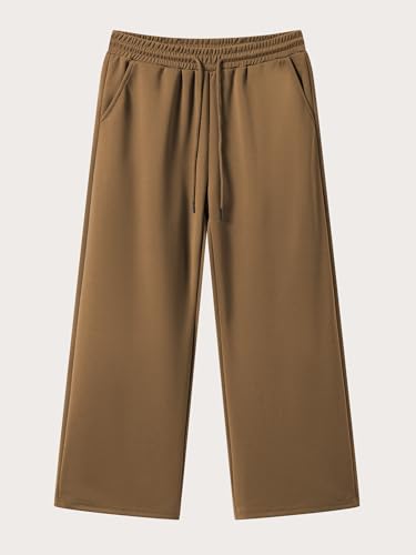 Image of JMIERR Men's Casual Baggy Pants Lightweight Wide Leg Lounge Travel Pants Streetwear with Pockets