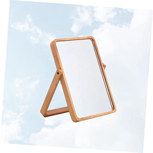 Espejo para maquillaje plegable con luz diseño cuadrado miniatura 2