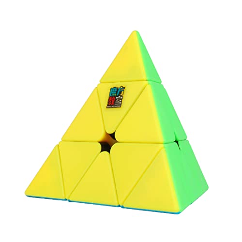 Amaza 3X3 Pyramid Speed Cube Brain Teasers 3X3X3 Speed Cube Triangle Puzzle Magic Cube Brain Teaser Puzzle Stickerless Cube Toy Vivid Color #TOP24