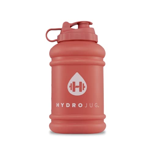 Hydrojug 2.2 Litre (Half Gallon) Water Bottle - Leakproof, Carry Handle, Dishwasher Safe, BPA Free - All-Day Cold Hydration - For Fitness, Outdoors, Everyday Life