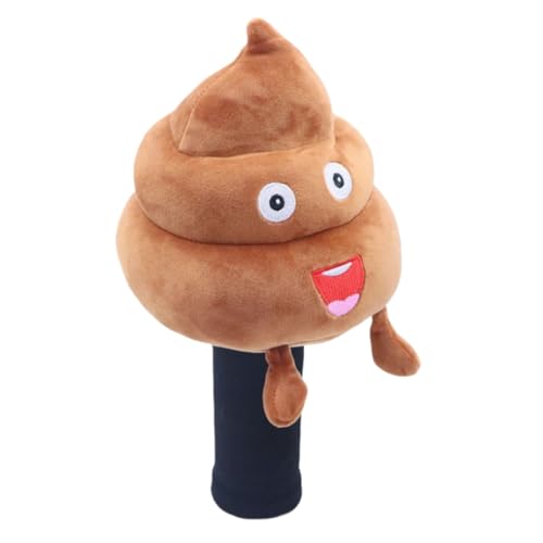 Lavwacdゴルフヘッドカバーとプロテクター、ゴルファーへのギフト、かわいい、うんちの形をした面白いデザイン、ゴルフアクセサリー (うんちドライバー)