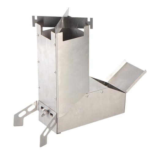 Camping Rocket Stove - Cocina Portátil Al Aire Libre Con Bolsa De Transporte | Refactor De Madera Y Carbón Desmontable, Cocina De Emergencia Para Tiendas, Caza, ,