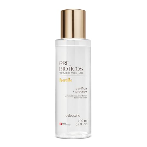 O Boticário Botik Tónico Micelar Probióticos, Purifica la piel Mantiene el pH Protege y repone la barrera cutánea Elimina la grasa Vegan 200ml
