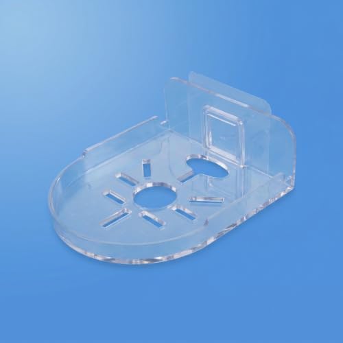 Soporte para cámara sin taladro de gran resistencia en material PC transparente, 10 uds 6