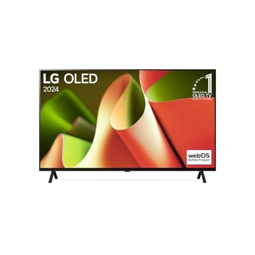 LG OLED55B4ELA Téléviseur OLED 55" (139 cm) avec processeur AI α8 4K, Dolby Vision, jusqu'à 120 Hz, année modèle 2024