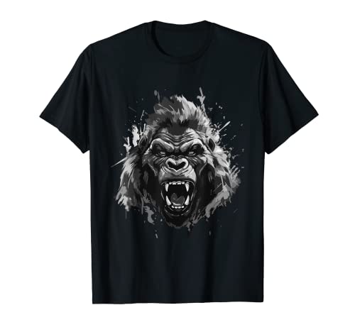 Gorilla Head | Angry Workout Gym Motivation Beast Camiseta