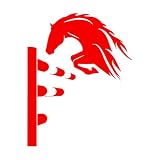 Running Horse Adventure Animal Jungle Horse Stallion Equestrian Competition Animal Adesivi murali 81x101,6 cm Non danneggiare la superficie della parete Extra Large Red