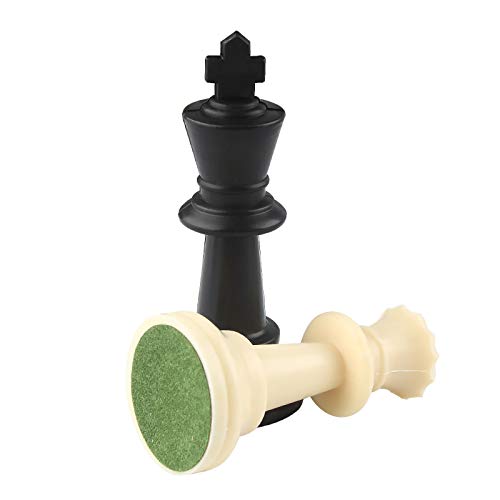 Image of Andux Chess Game Set Chess Pieces and Rollable Board XQTZ-01 (Green,42x42cm)