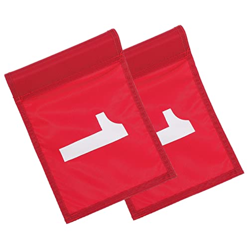 ARTSEWPLY 2pcs Portable Golf Flags Numbered Training for Practice Lightweight Design Weather Resistant Golfing Equipment for and Backyards