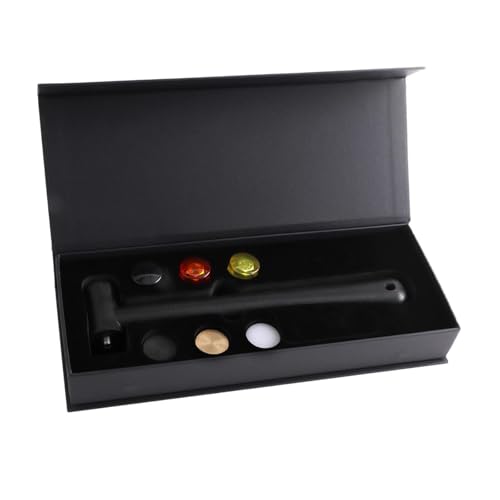 LOVIVER Set di mazze in gomma con 6 teste sostituibili, piccolo maglio portatile multifunzionale, utensile manuale per la lavorazione del legno e la creazione