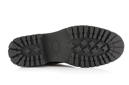Image of Polar Fox Men's Casual Cap-Toe Ankle Boot Collection | Lace-Up Work, Combat, and Chukka Styles