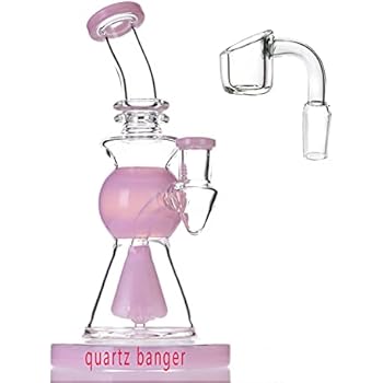 Glass Dab Rig XUMINGLSJ 8.5 inch Vase Hand - terp slurper Made Glass Base Decorative Jars Vase,D