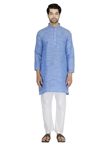 Image of Men's Khadie Cotton Relaxed Straight Kurta