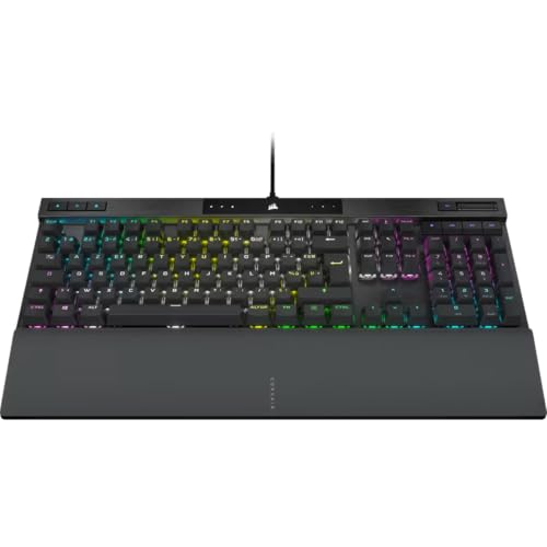 Corsair K70 Pro RGB USB-C Tastiera Gaming Ottico-Meccanica - Switch Lineari OPX, Tasti a Doppia Iniezione PBT, Frequenza di Interrogazione 8.000 Hz - FR Layout, AZERTY - Nero - Immagine 2