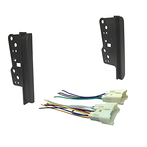 Jodriva Kit de Tablero, Panel estéreo de Doble DIN, Fascia con arnés de Radio, for Toyota, RAV4, Echo, Scion, TC Kit de Montaje para Tablero de Instrumentos