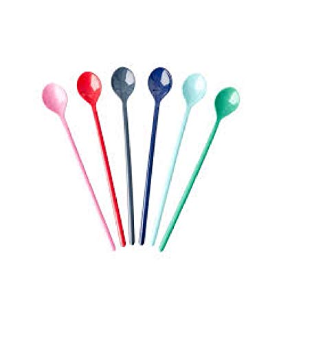 Udc-Rice - Set di 6 cucchiaini da latte tinta