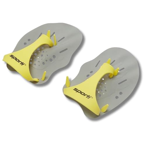 Sporti Swimming Hand Paddles, Stroke Training Aid - Grey - Large by Sporti - Used condition - US$13.83