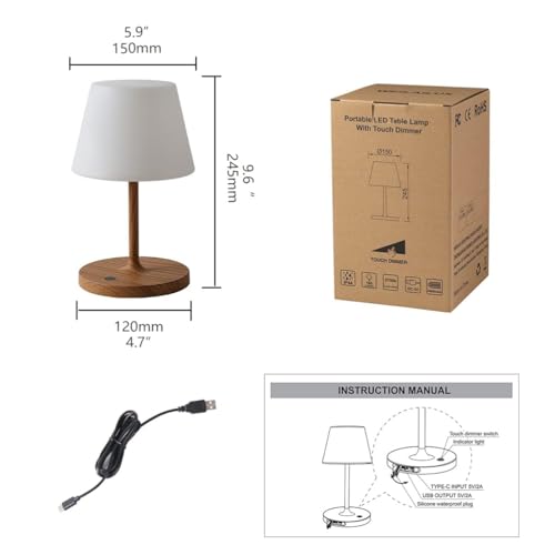 Lampe de table LED sans fil pour pallier le manque de prises - 8