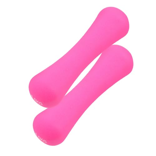BESPORTBLE 1 Par Mini pesas de fitness de escritorio tablero para ir al baño mancuernas para mujeres mancuernas portátiles equipos de gimnasio para mujeres pesas aeróbicas rosa