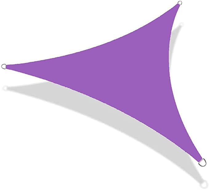 Voile d'ombrage triangle BrolEo en tissu haute densité anti-UV pour terrasse