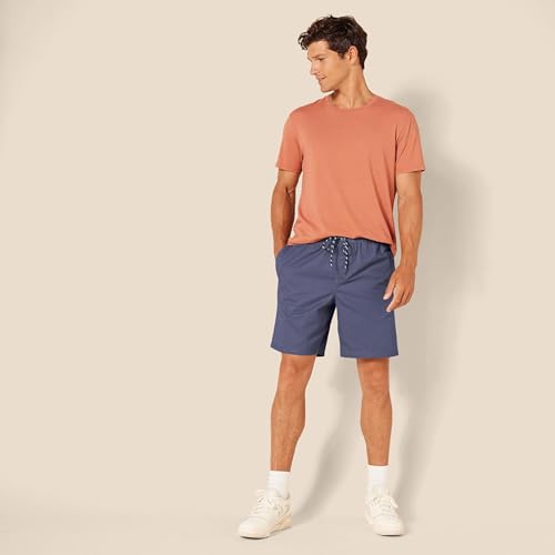 Amazon Essentials Men's Relaxed Fit 8" (20cm) Cotton Elasticated Waist Pull On Drawstring Walk Shorts - Image 5