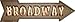 SMART BLONDE Broadway Bulb Letters Novelty Mini Metal Arrow MA-431