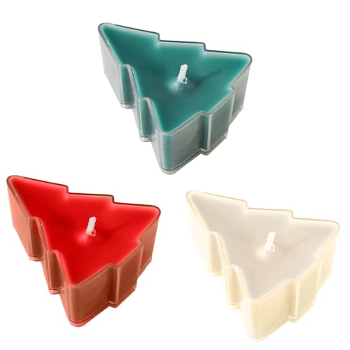 3 Stück Weihnachten Duftkerze Mini Weihnachtsbaum Aromatherapie Kerze...