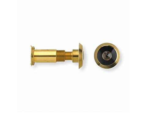 Yale V-8V001-CH groothoek deur Viewer, past deuren 25mm tot 59mm dik, gepolijst chroom afwerking, standaard veiligheid, Visi Packed, geschikt voor externe houten deuren