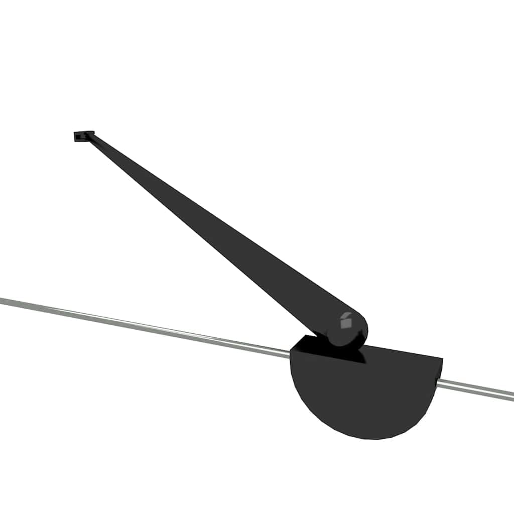 Mampara de ducha de vidrio templado 120 x 68 x 130 cm con marco de aluminio plegable y brazo de apoyo, mampara de ducha negra para entrada de ducha, cabina de ducha, ducha esquinera y