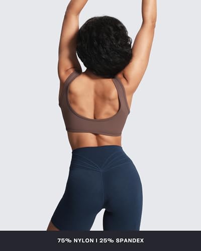 Image of Aoxjox Basic Baddie Sports Bra | women's workout fitness training gym yoga crop tank, 4-way stretch, moisture-wicking, quick-dry
