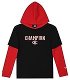 Champion Boys Fashion Hoodie Pullover Sweatshirt for Kids with Stylish Embellishments