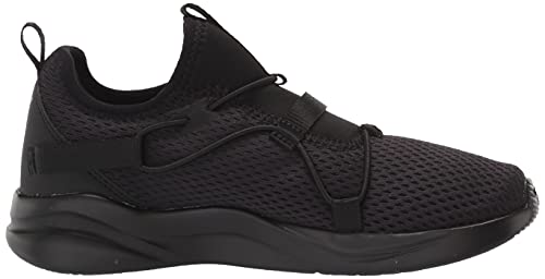 PUMA Puma Rift Slip On Running Shoe, Black-High Risk Red, 11.5 US Unisex Little Kid