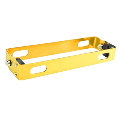 Soporte de matrícula personalizable color oro de alta resistencia