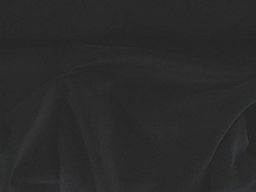 SyFabrics 100% cotton velvet fabric 56 inches wide Black by SyFabrics
