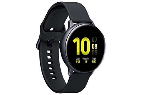 Image of Samsung Galaxy Watch Active 2 (Bluetooth + LTE, 44 mm) - Black, Aluminium Dial, Silicon Straps