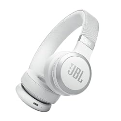 JBL Live 670NC Wireless On-Ear Headphones, Adaptive NC – White | Bluetooth Headphones With Surround Sound, up to 65H Battery Life, Fast Charging, Built-In Mic, Voice Assistant, Foldable