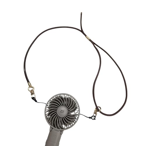 [SELECOCO] ネックストラップ スマホ ストラップ ハンディファン用 PUレザー ダブルフック 携帯 落下防止 長さ調節可能 おしゃれ (ピンク)