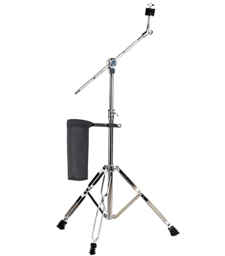 Voxlumia Cymbal Stand with Drumstick Holder, Ride Crash Cymbal