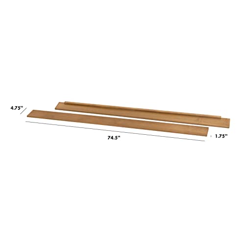 Image of Davinci Hidden Hardware Twin /Full-Size Bed Conversion Kit (M5789) in Hazelnut