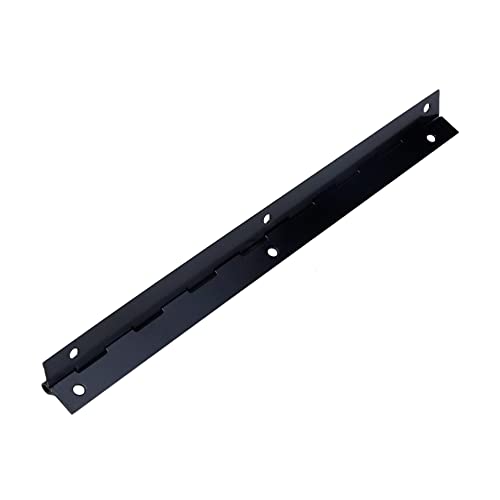 Crapyt 4 Pcs Continuous Hinge Folding Cabinet Door Butt Hinge Piano Hinge For Cabinet For Piano, Cabinet And Door Heavy Duty Piano Hinge Black Hinges 7.87"×0.98" #TOP2