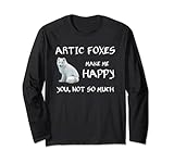 Cute Artic Foxes Make Me Happy Fox Gifts