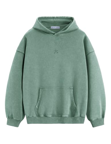 Aelfric Eden Washed Plain Hoodies For Men Women Vintage Acid Wash Oversized Sweatshirts Casual Streetwear Pullover Hoodie