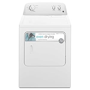 Kenmore 29″ Front Load Electric Dryer with Wrinkle Guard and 7.0 Cubic Ft. Total Capacity, White
