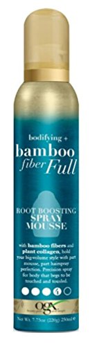 Ogx Fiber Full Root Boosting Spray Mousse 7.75 Ounce (2 Pack)