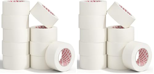 Image of SWRT Masking Tape 2 Inch x 55 Yards, Masking Tape Bulk 10 Rolls (550 Yards Total), White Masking Tape for Painting, Fuse & Perler Beads Art Craft, Clean Removal (Pack of 2)